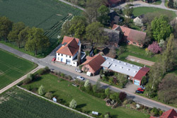Aerial view of the company Rüter in Hille-Nordhemmern in Germany