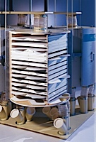 Siebstapel und Siebabteil, sieve stack and compartment